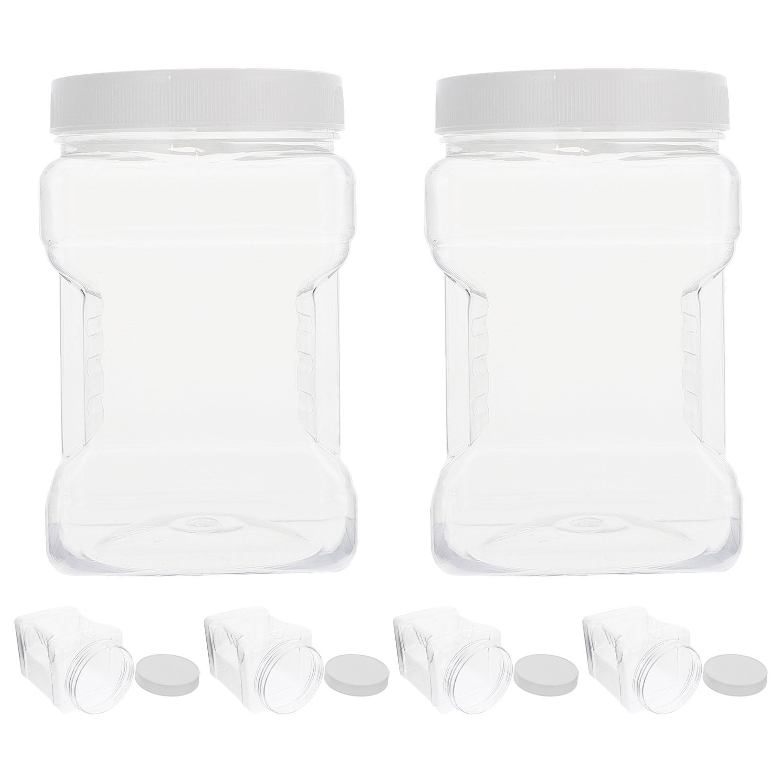 Food Storage Containers - 6 sztuk przezroczystych pojemników do przechowywania,