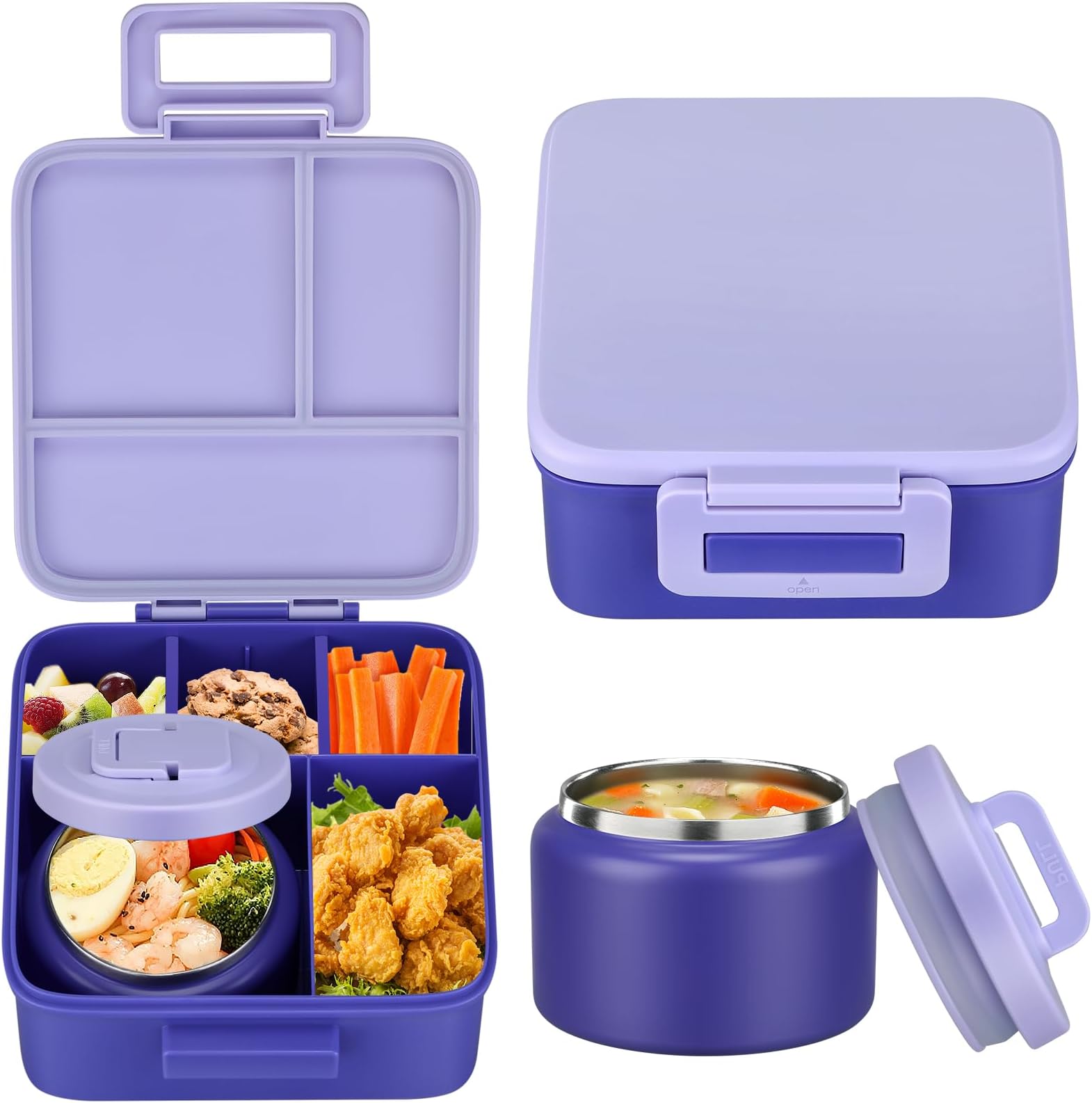 Food Storage Safety - 1 Zestaw pojemników na lunch Bento
