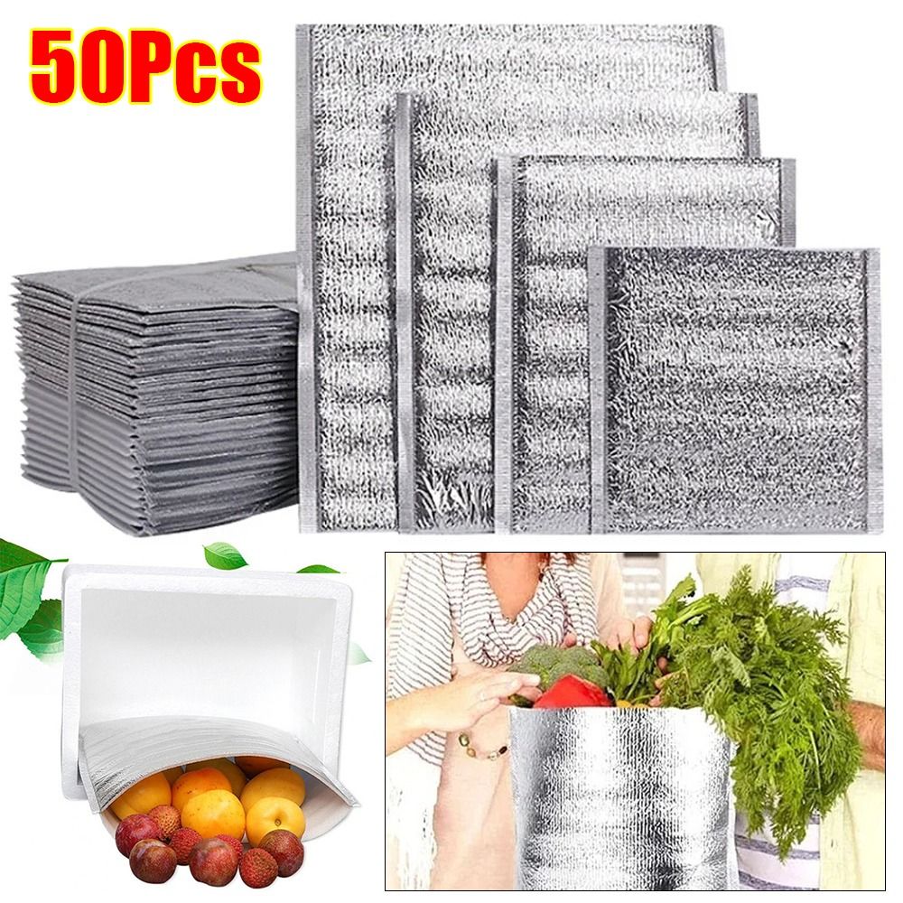 Food Storage Keep Warm - 50 sztuk/opakowanie Składana Torba Termiczna z