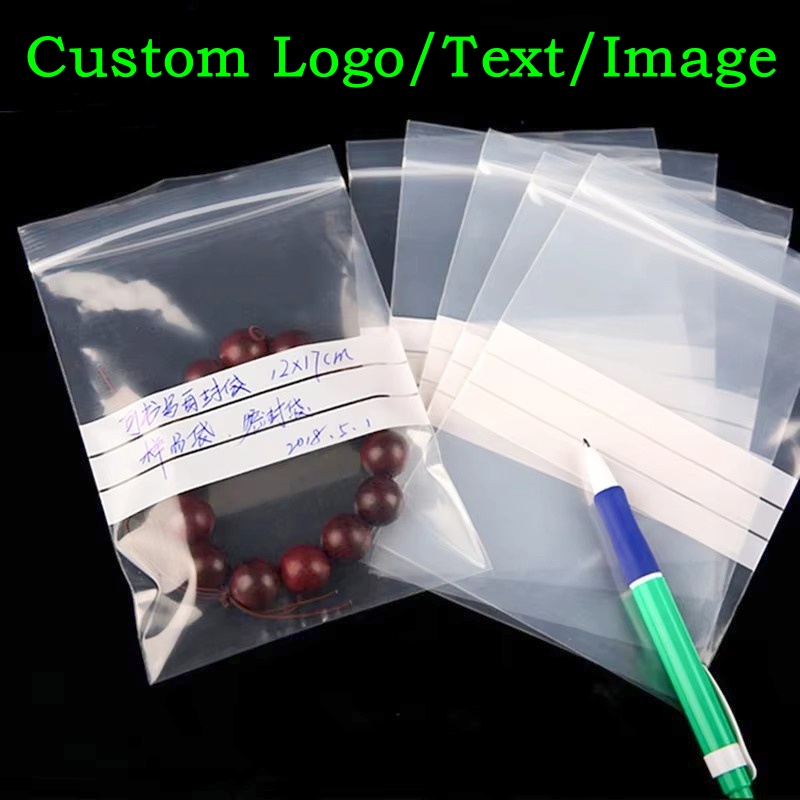 Food Storage Zip Bags - 200 SZT. Przezroczyste plastikowe torebki PE