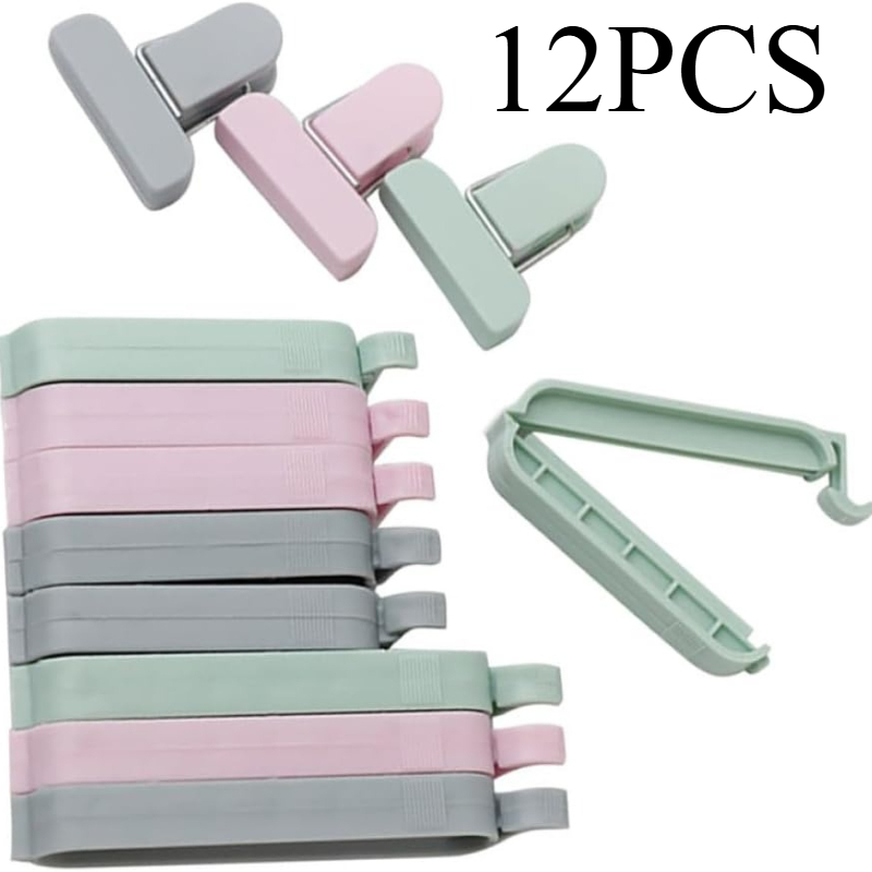 Food Storage Zip Bags - 12 szt. Plastikowe klipsy do zamykania