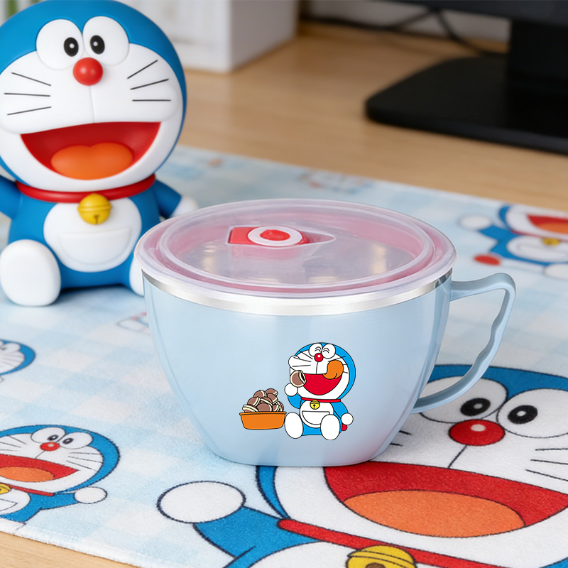 Food Storage Room - Miska ze stali nierdzewnej Doraemon o