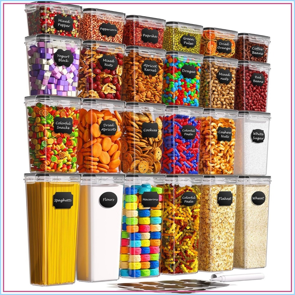 Food Storage Containers With Lids - 24 szt. Hermetyczne pojemniki do przechowywania