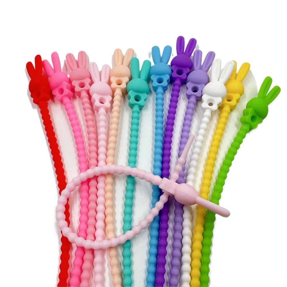 Food Storage Reusable Bags - 10 szt. Silikonowe organizerki do kabli