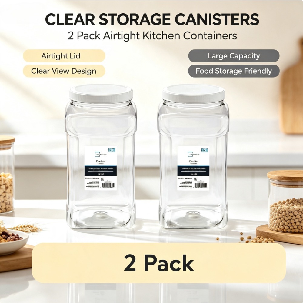 Food Storage 4 Quart - (2 sztuki) przezroczysty plastikowy pojemnik na