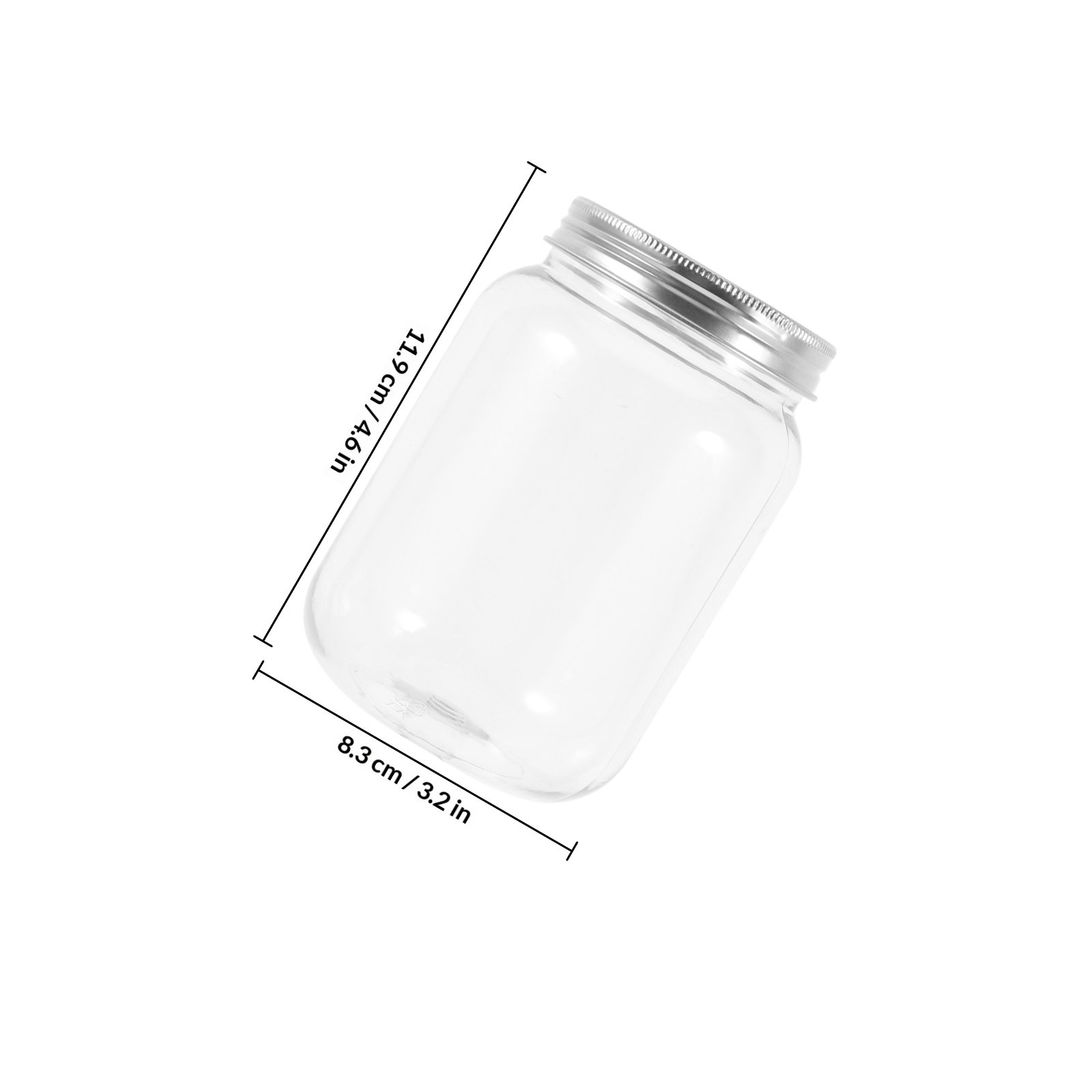 4 szt. Przezroczyste plastikow – Food Storage Jars Plastic recenzja i cena