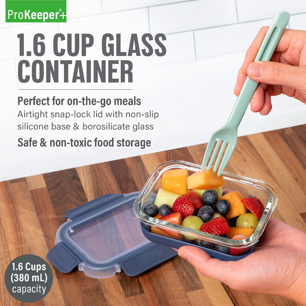 2 sztuki szklanych pojemników  – Food Storage Design recenzja i cena