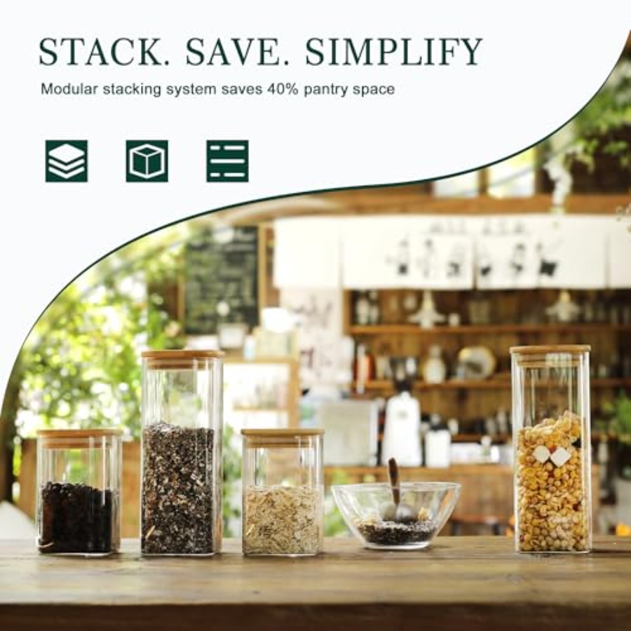 12 sztuk kwadratowych szklanyc – Food Storage Containers With Lids recenzja i cena