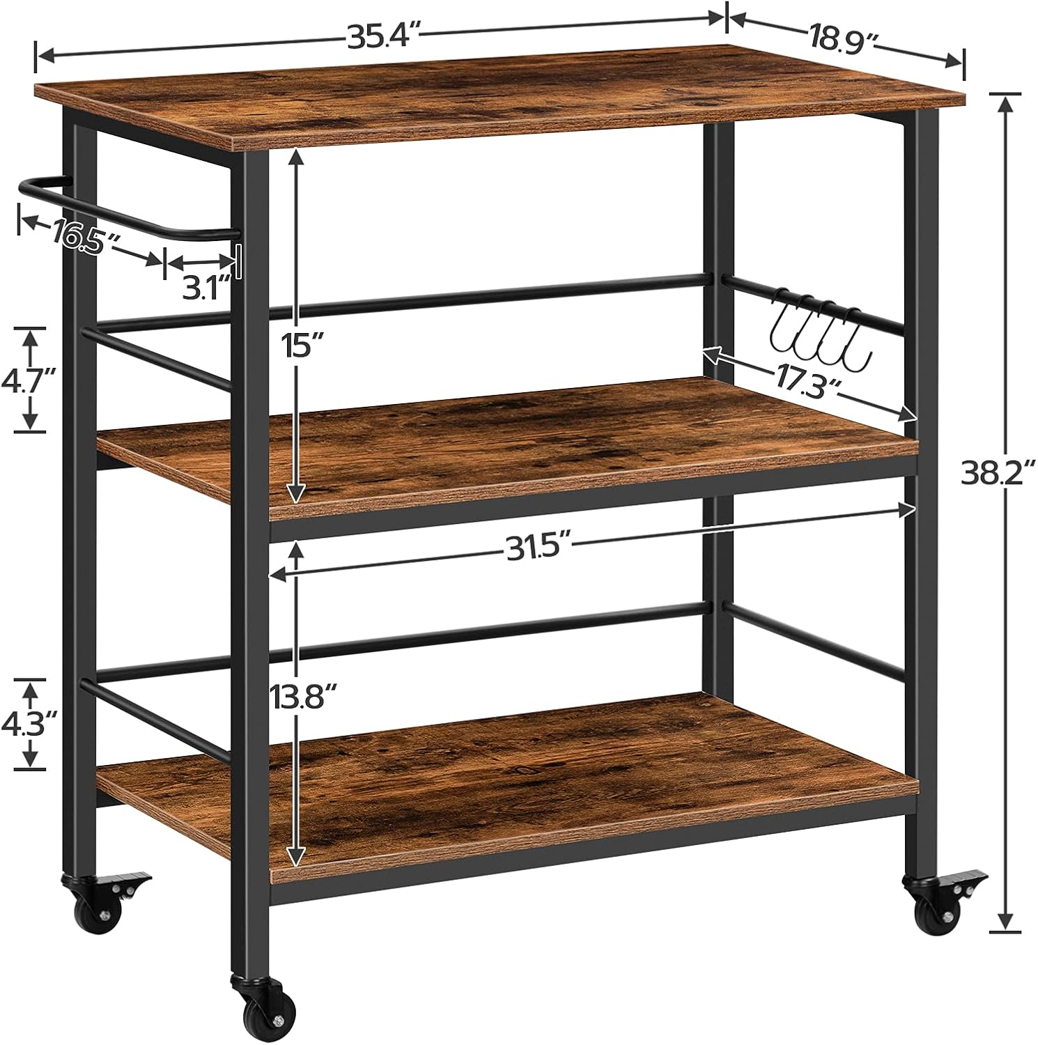 Trzypoziomowy wyspa kuchenna w – Food Storage Room recenzja i cena