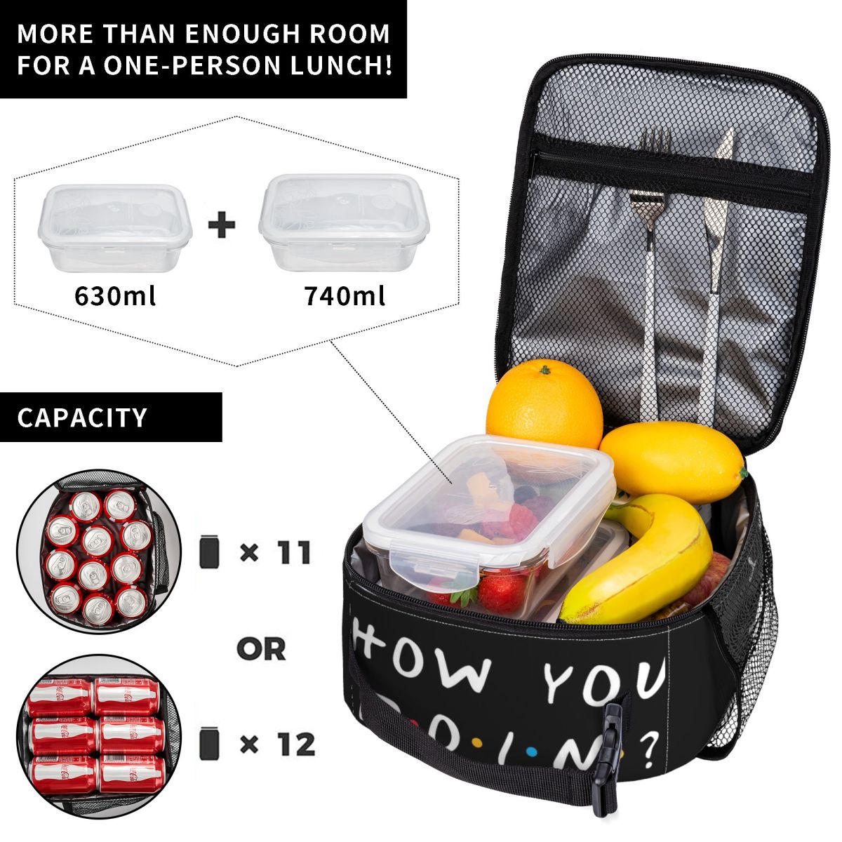Torba na lunch z motywem seria – Food Storage Quotes recenzja i cena