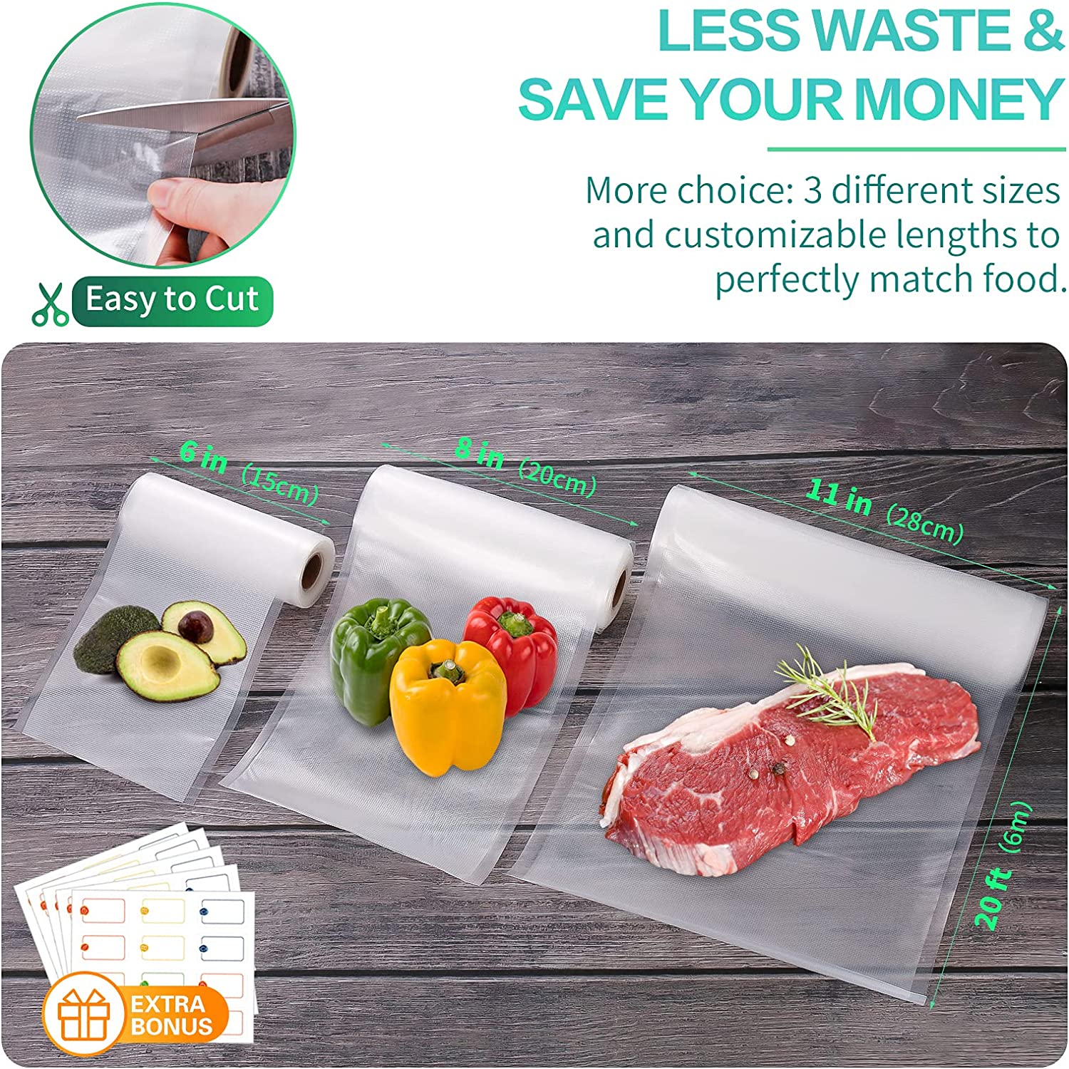Worki do pakowania próżniowego – Food Storage Zip Bags recenzja i cena