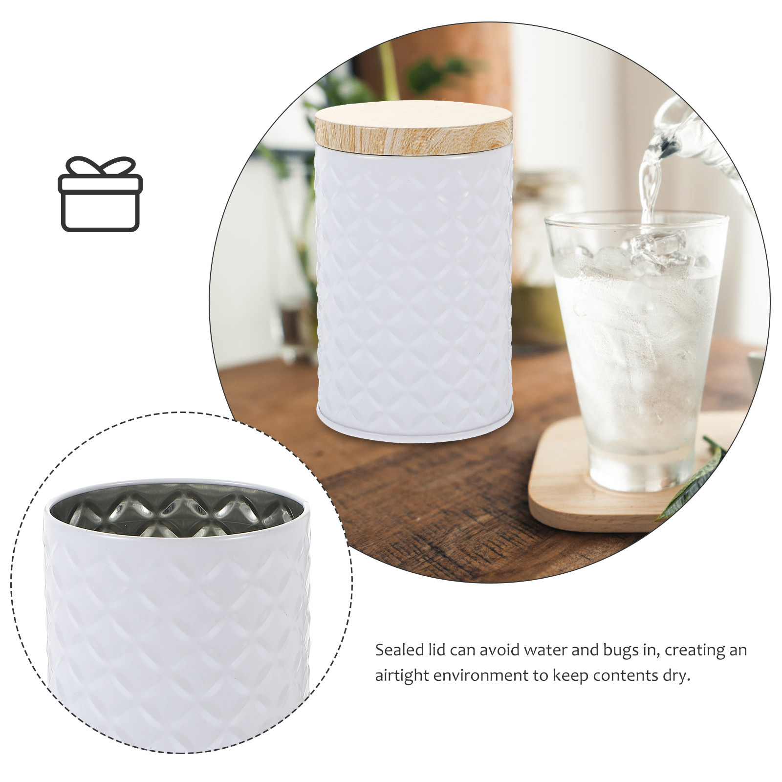 2 sztuki metalowych pojemników – Food Storage Jars Plastic recenzja i cena