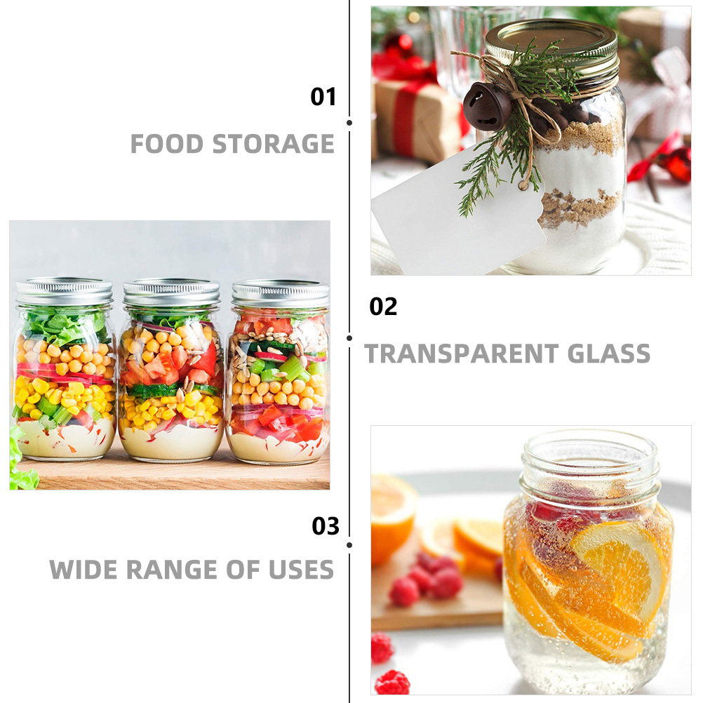 6 szt. Przezroczystych Okrągły – Food Storage Jars Plastic recenzja i cena