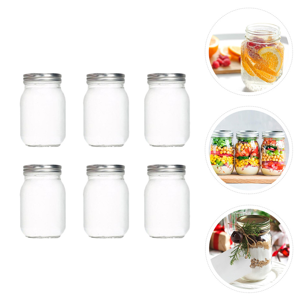 6 szt. Przezroczystych Okrągły – Food Storage Jars Plastic recenzja i cena