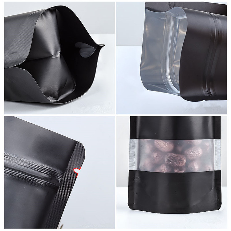 100 SZTUK Stojące Matowe Czarn – Food Storage Zip Bags recenzja i cena