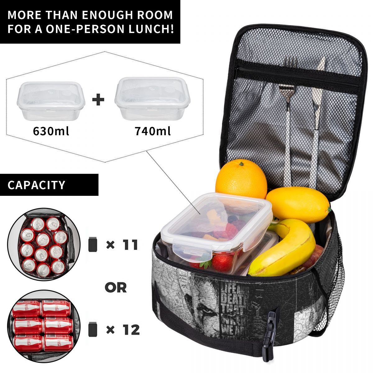 Torba na lunch z motywem wikin – Food Storage Quotes recenzja i cena