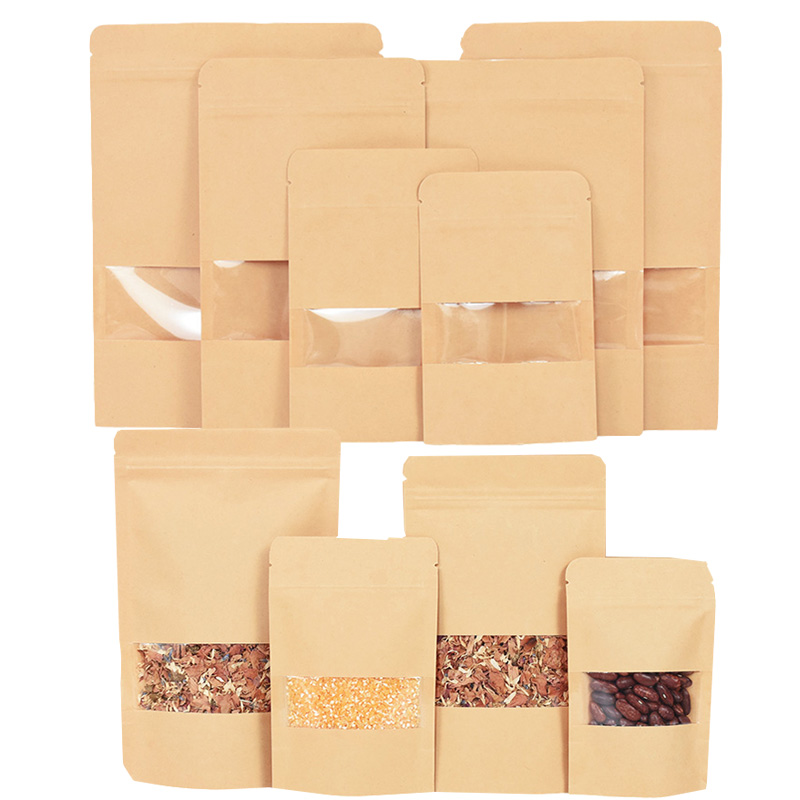 20/50szt Kraft Paper Zip Lock  – Food Storage Zip Bags recenzja i cena