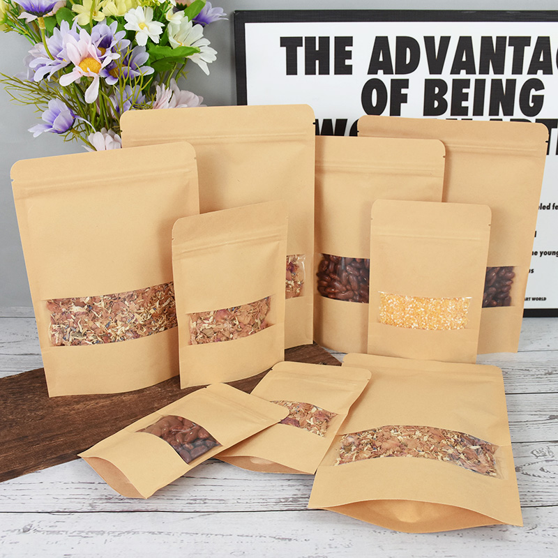 20/50szt Kraft Paper Zip Lock  – Food Storage Zip Bags recenzja i cena