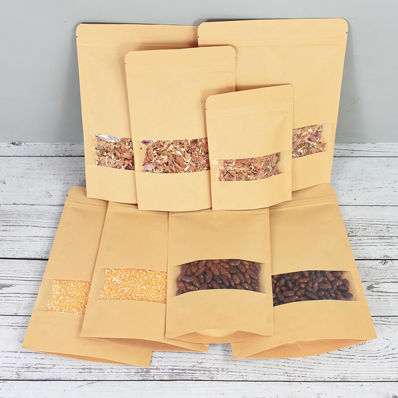 20/50szt Kraft Paper Zip Lock  – Food Storage Zip Bags recenzja i cena