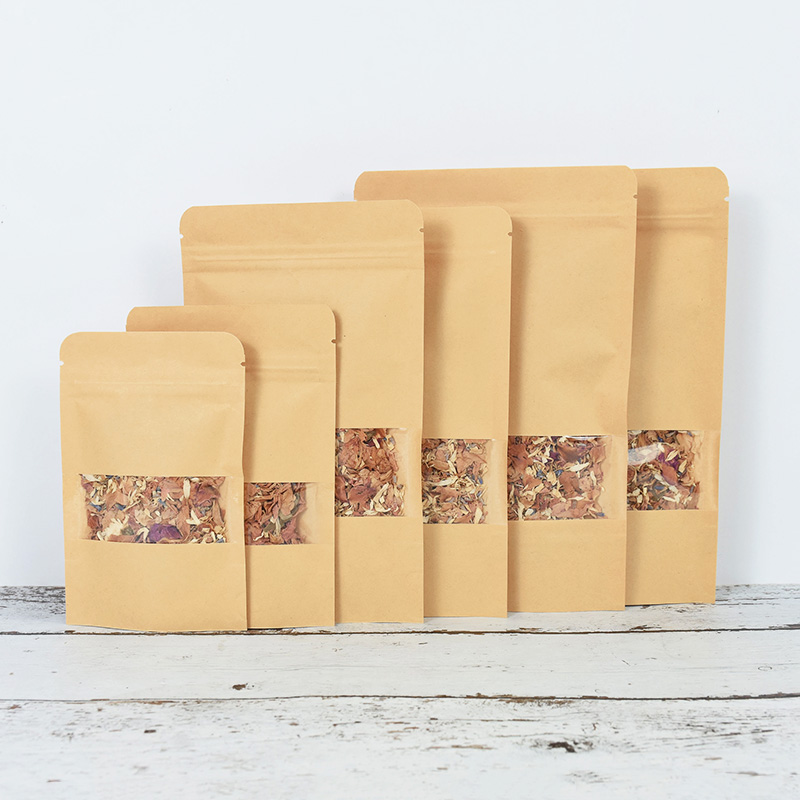 20/50szt Kraft Paper Zip Lock  – Food Storage Zip Bags recenzja i cena