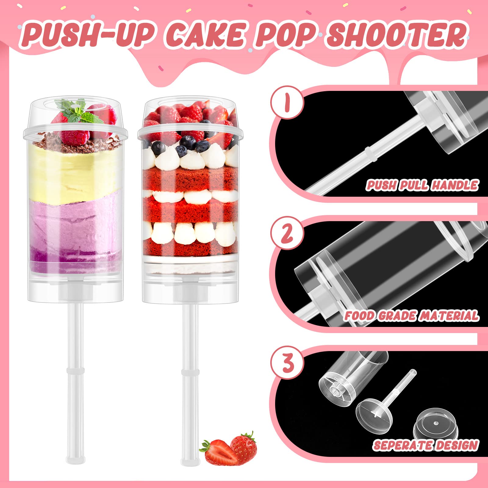 Pojemniki na ciasto typu push  – Portion Control Container recenzja i cena