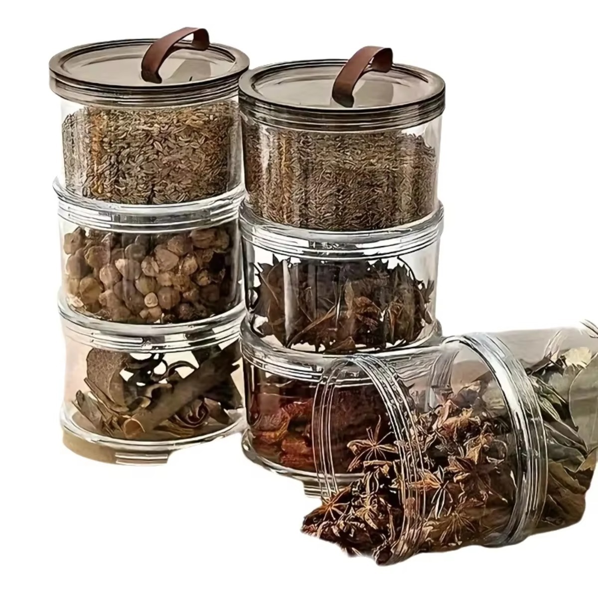 3-warstwowy okrągły ręczny poj – Food Storage Jars Plastic recenzja i cena
