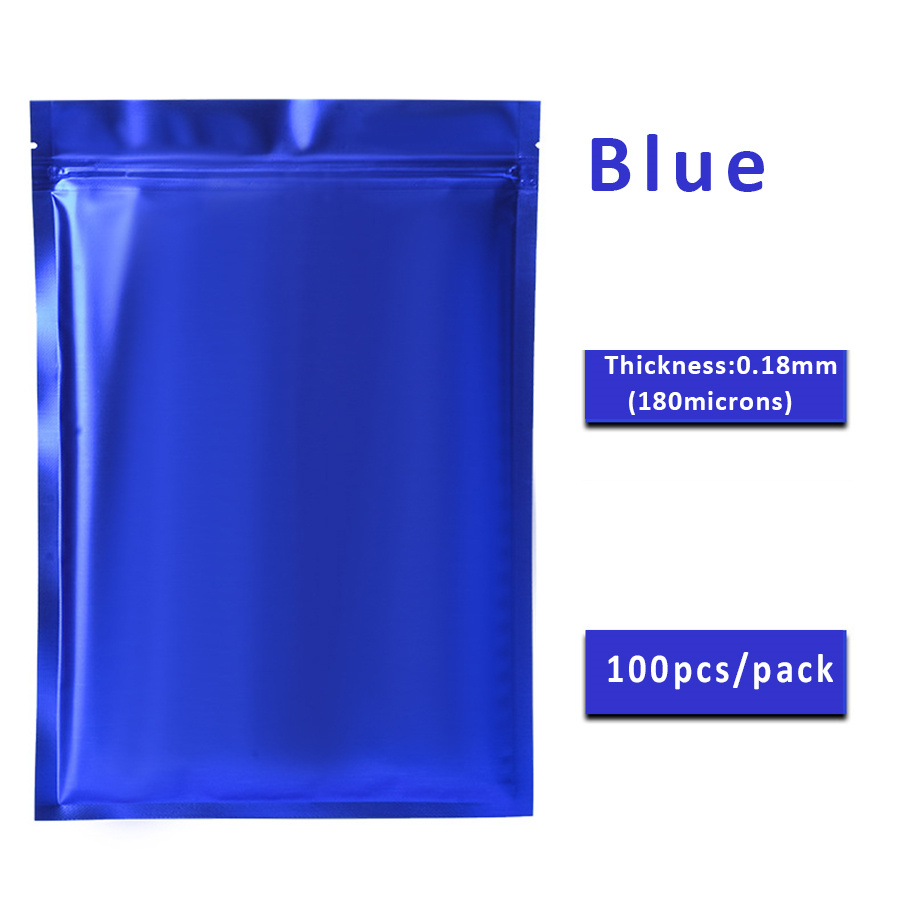 100 szt. Matowych niebieskich  – Food Storage Reusable Bags recenzja i cena