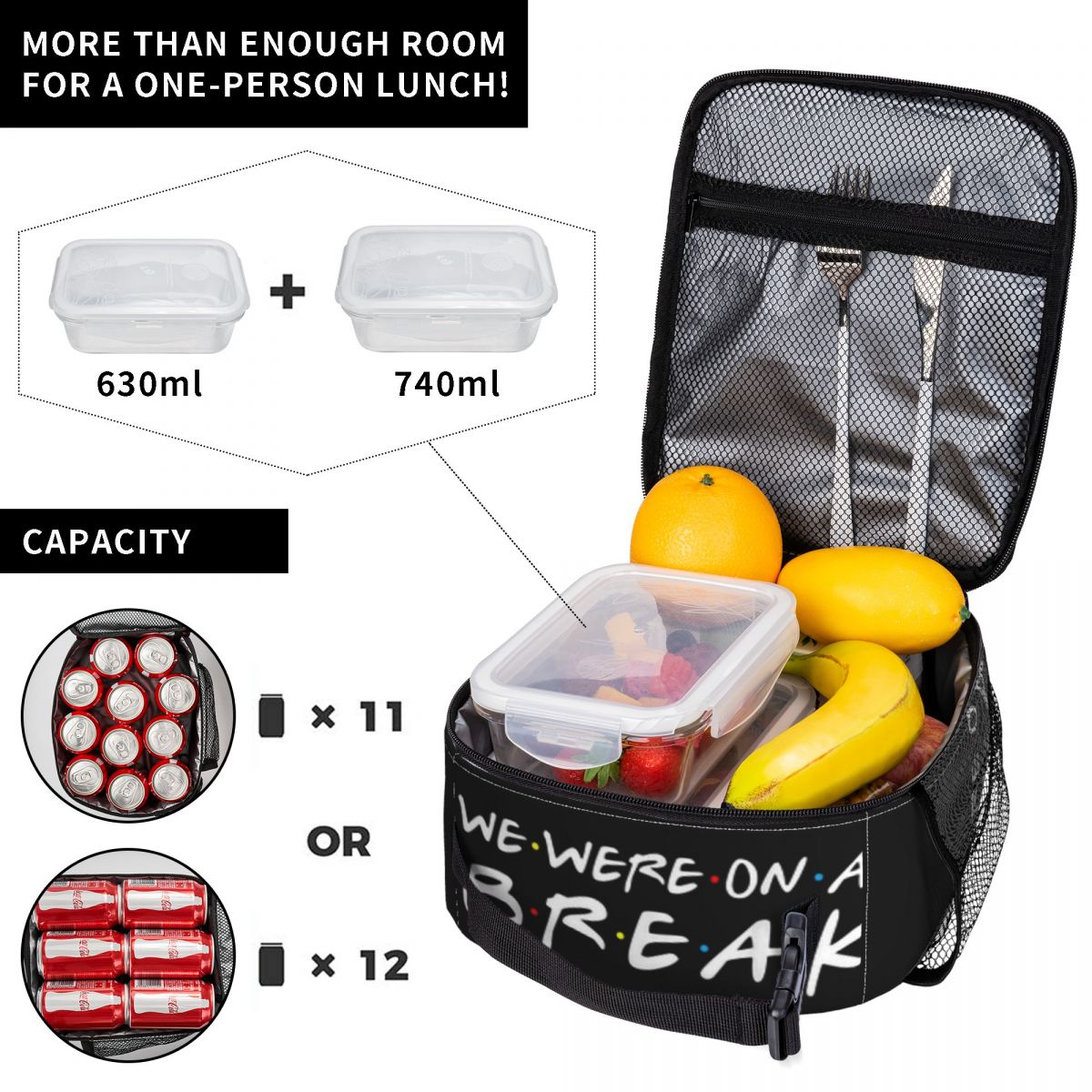 Torba na lunch z motywem seria – Food Storage Quotes recenzja i cena