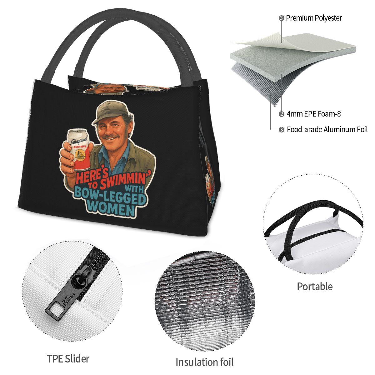 Torba Termiczna na Lunch z Cyt – Food Storage Quotes recenzja i cena