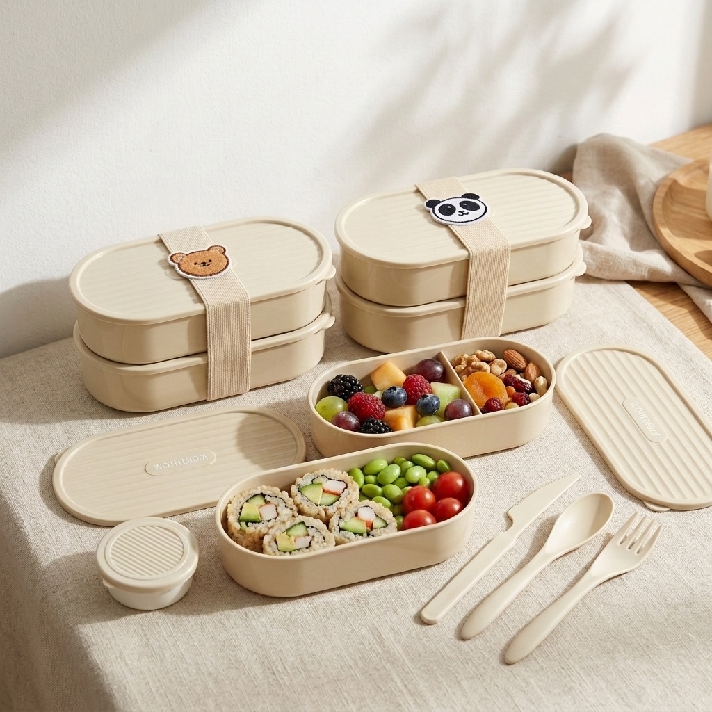 Dwupoziomowy owalny pojemnik n – Food Storage Safety recenzja i cena