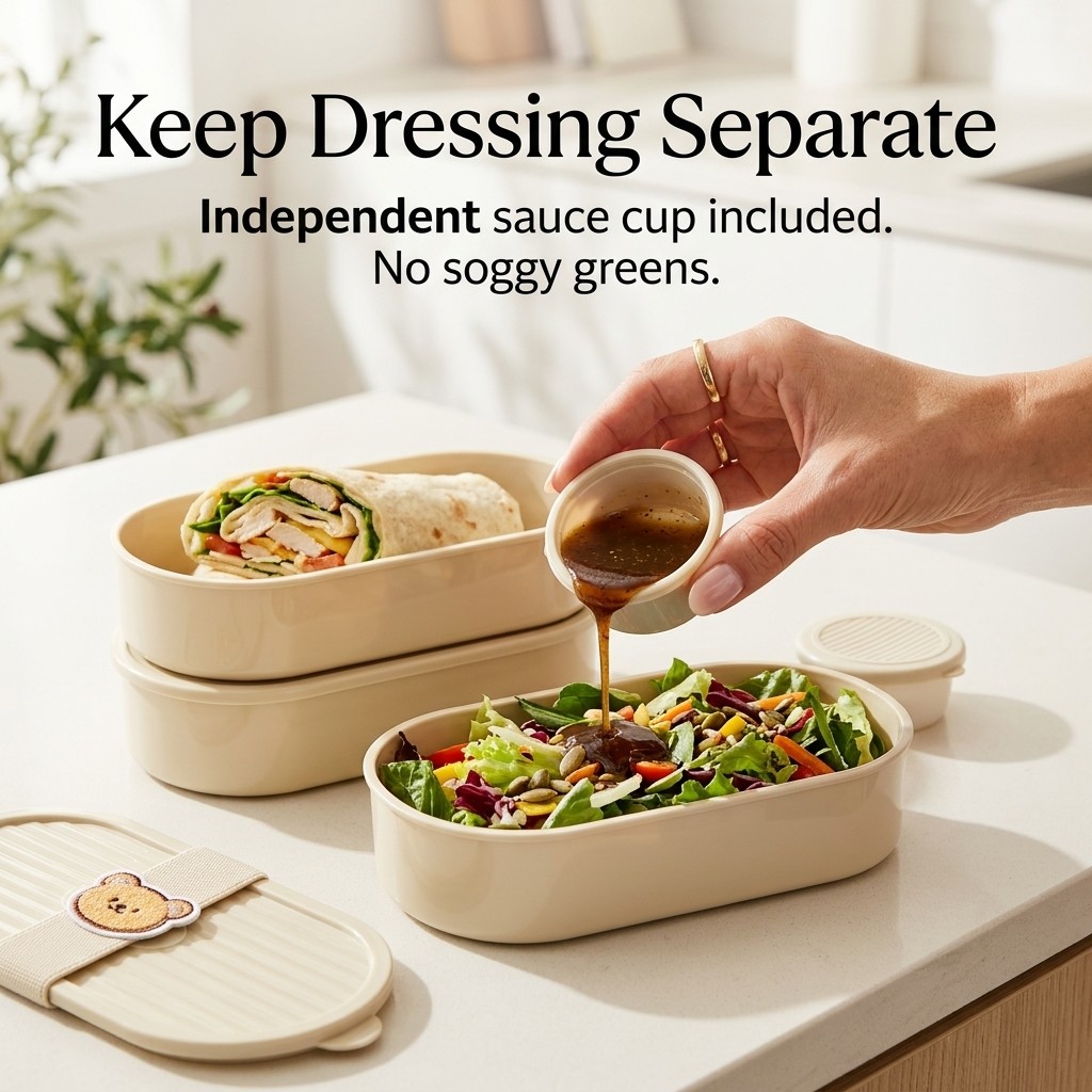 Dwupoziomowy owalny pojemnik n – Food Storage Safety recenzja i cena