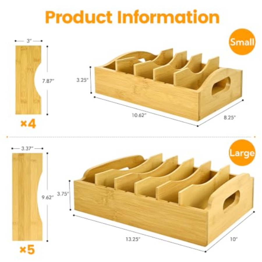 Organizer na pokrywki bambusow – Food Storage Containers With Lids recenzja i cena