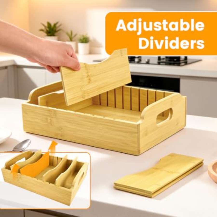 Organizer na pokrywki bambusow – Food Storage Containers With Lids recenzja i cena