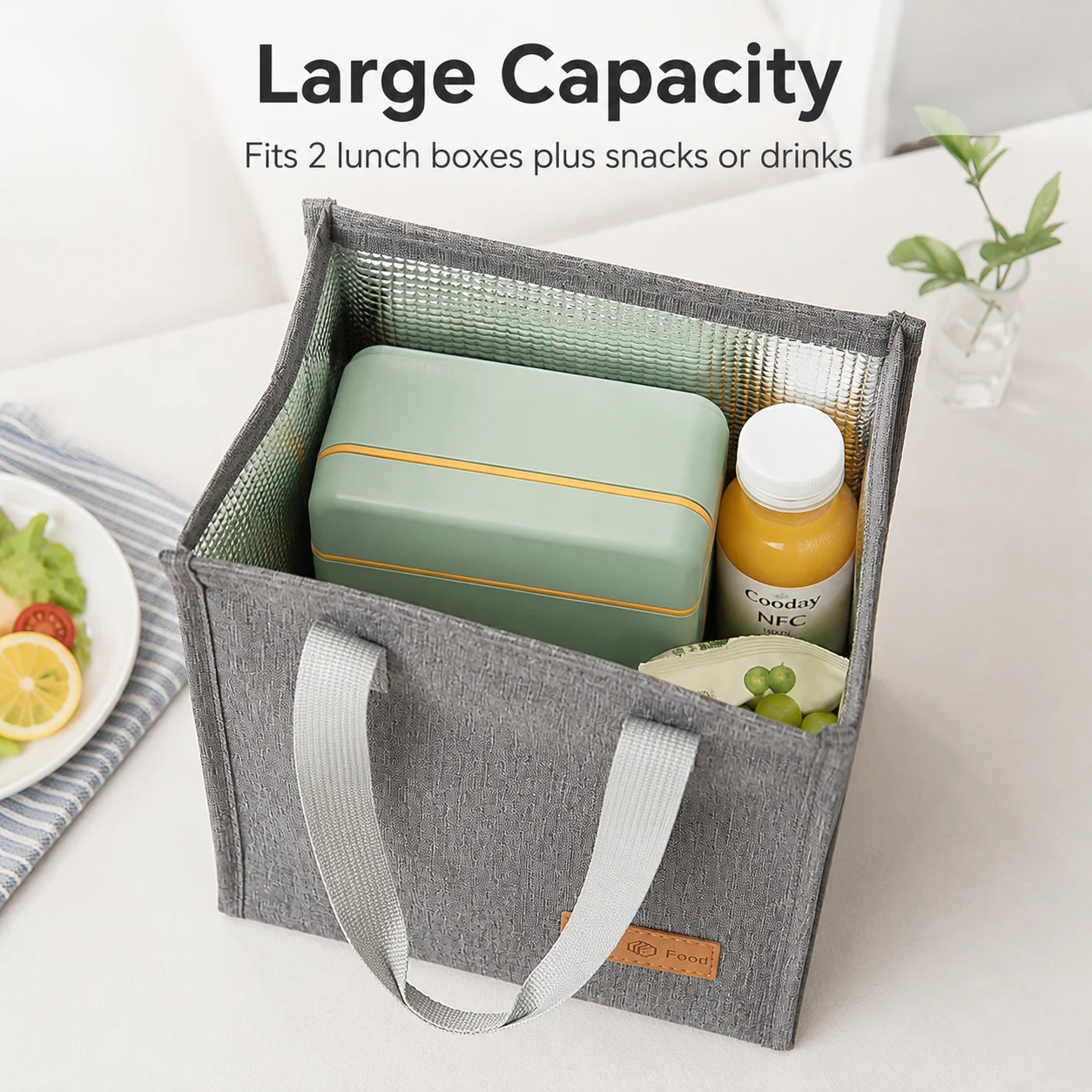 Izolowana torba na lunch, prze – Food Storage Reusable Bags recenzja i cena