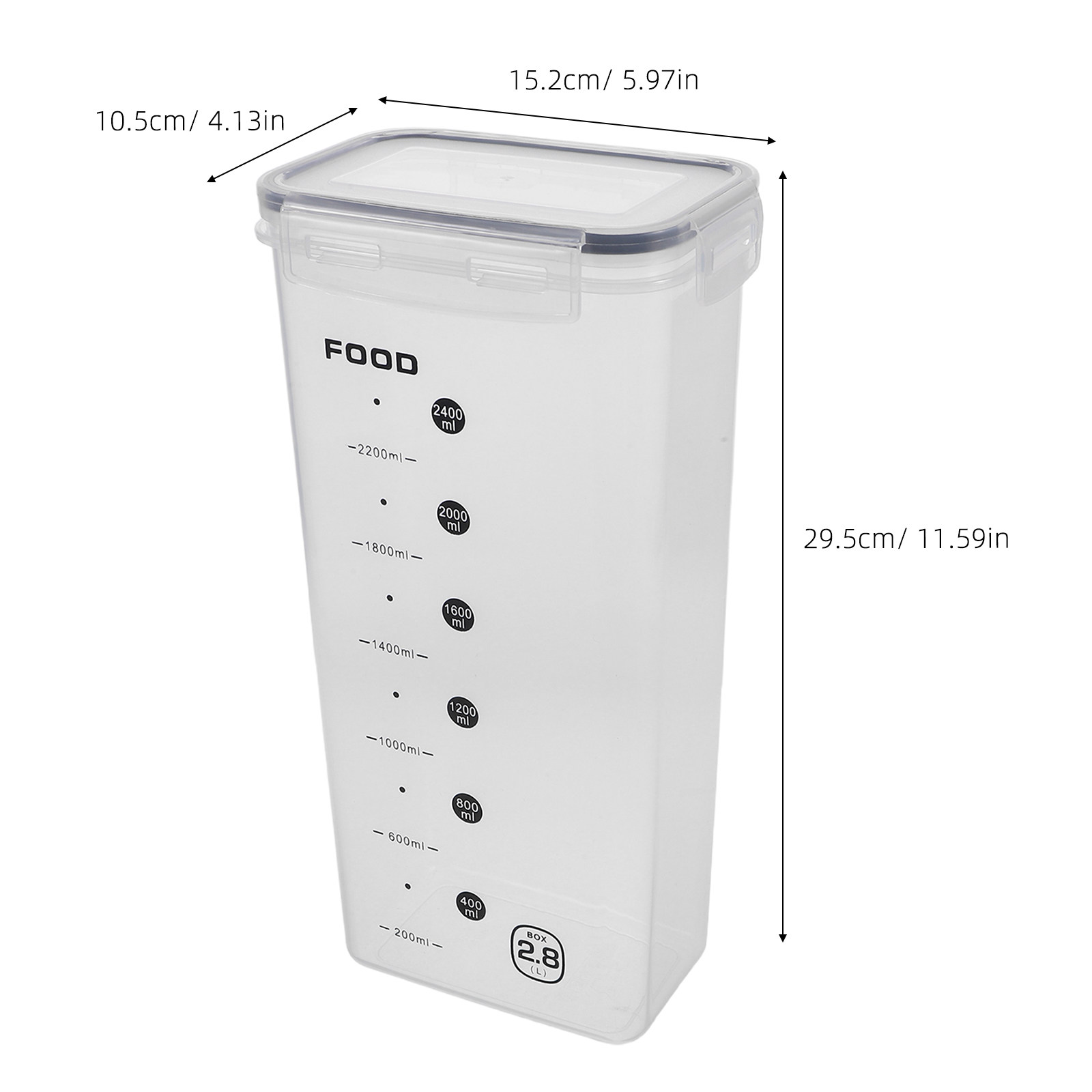 2 szt. szczelnych, przezroczys – Food Storage Jars Plastic recenzja i cena
