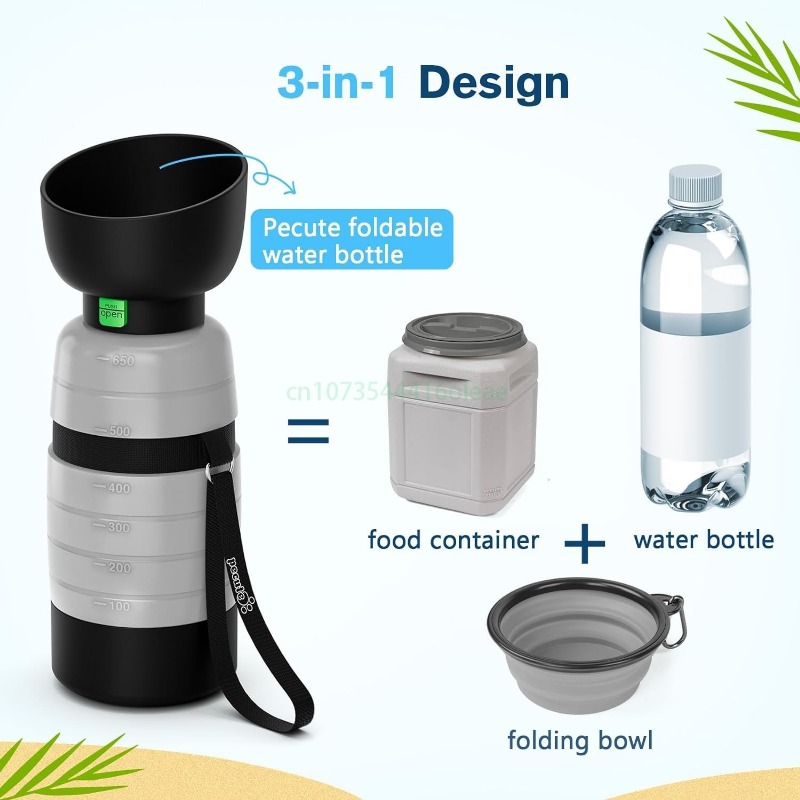 Butelka na wodę dla psa 650 ml – Portion Control Container recenzja i cena